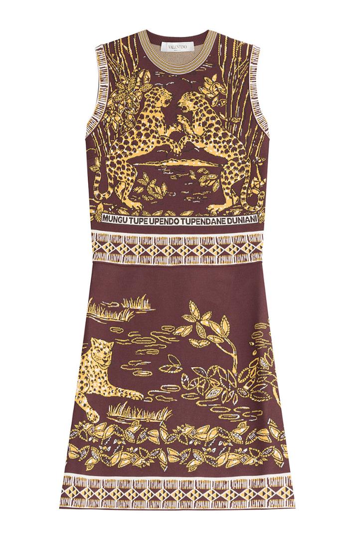 Valentino Valentino Intarsia Dress - None