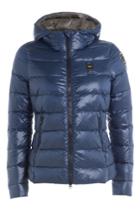 Blauer Blauer Quilted Down Jacket With Hood - Blue