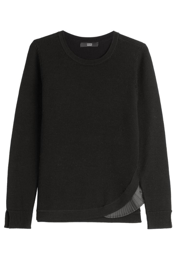 Steffen Schraut Steffen Schraut Merino Wool Pullover With Pleated Insert