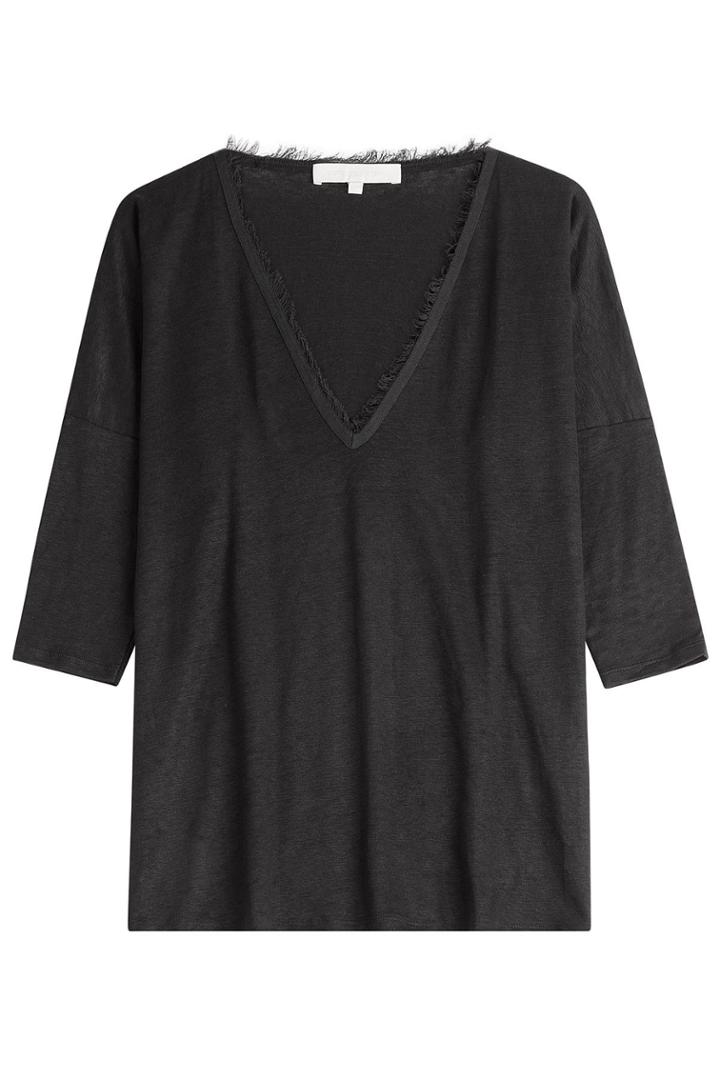 Vanessa Bruno Vanessa Bruno Cotton Top With Frayed Trims