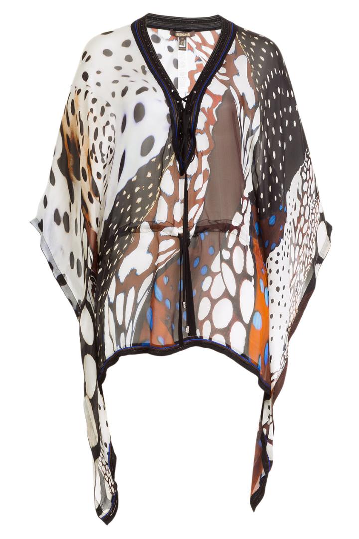 Roberto Cavalli Roberto Cavalli Printed Silk Chiffon Top