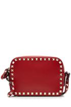 Valentino Valentino Rockstud Leather Camera Bag - Red