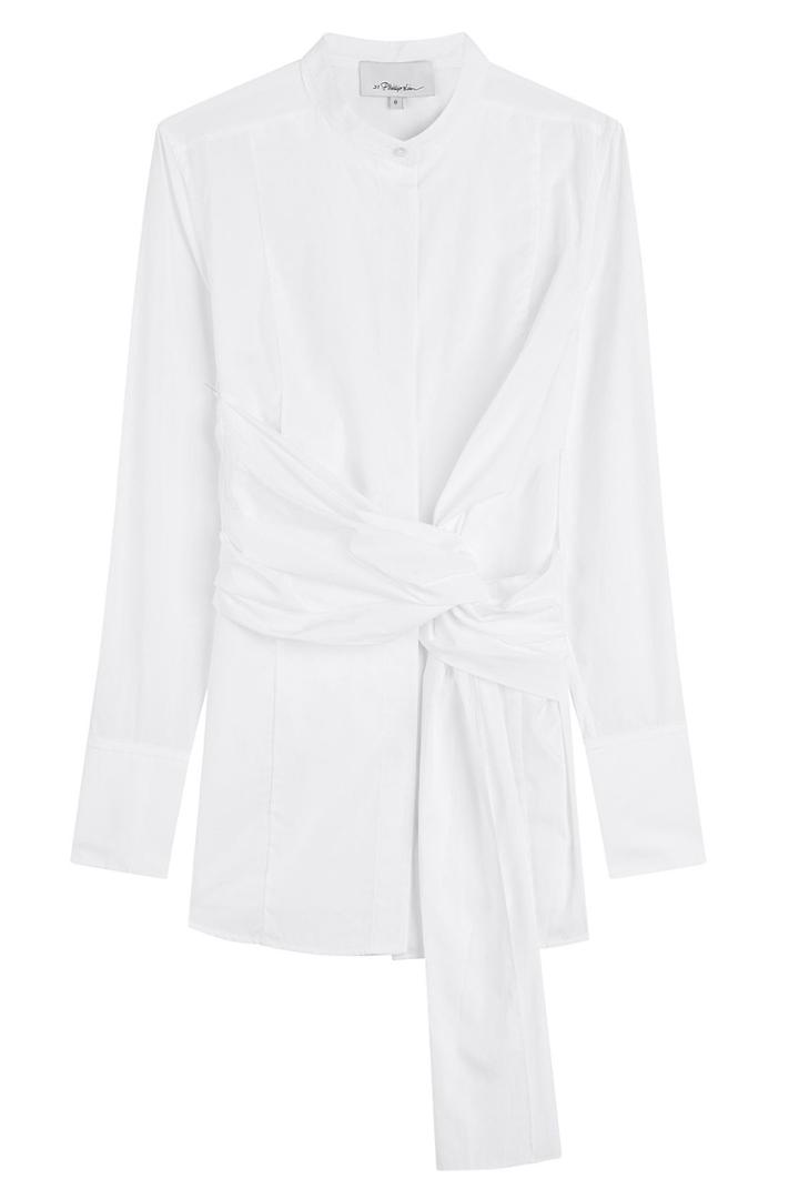 3.1 Phillip Lim 3.1 Phillip Lim Draped Cotton Blouse