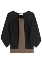 Etro Etro Silk Colorblock Top - Black