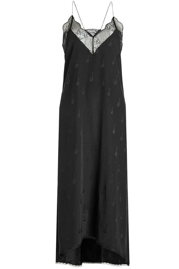 Zadig & Voltaire Zadig & Voltaire Jacquard Silk Dress With Lace