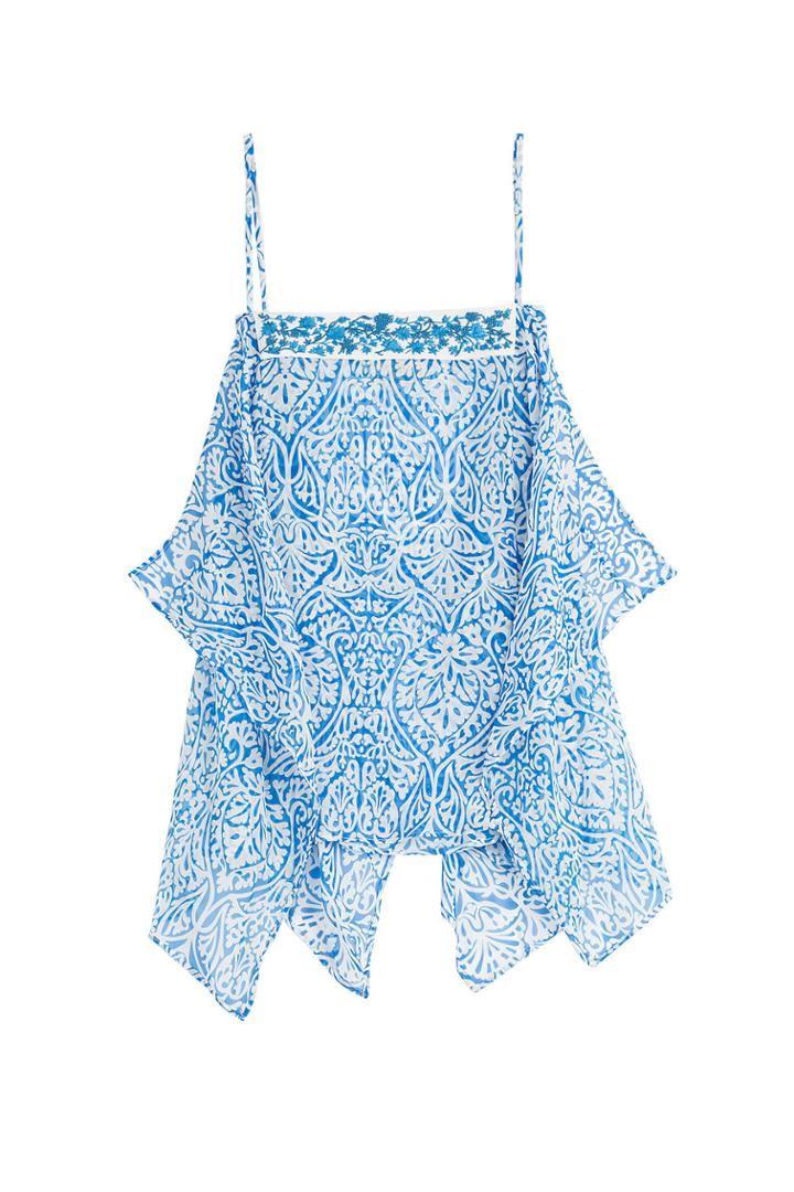Etro Etro Embroidered And Embellished Silk Top