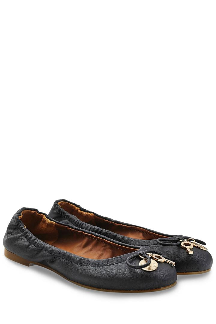 See By Chloé See By Chloé Leather Ballerinas - Black