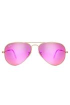 Ray-ban Ray-ban Classic Aviators With Colored Lenses - Gold