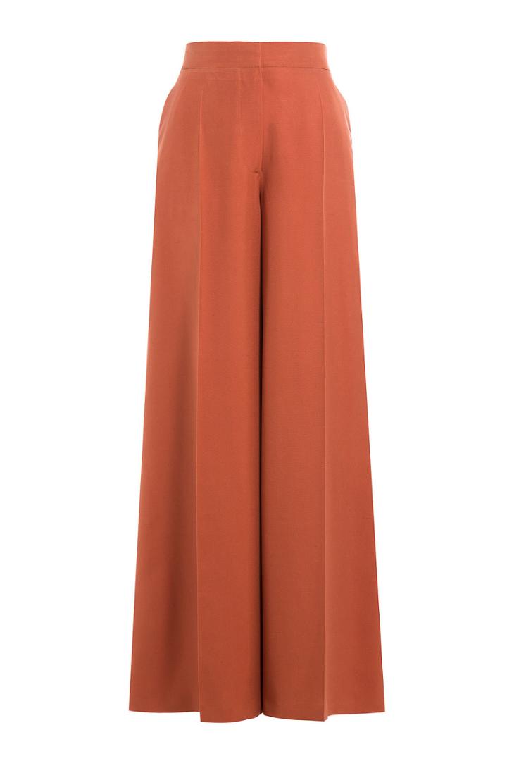 Valentino Valentino Silk Wide Leg Pants - Grey