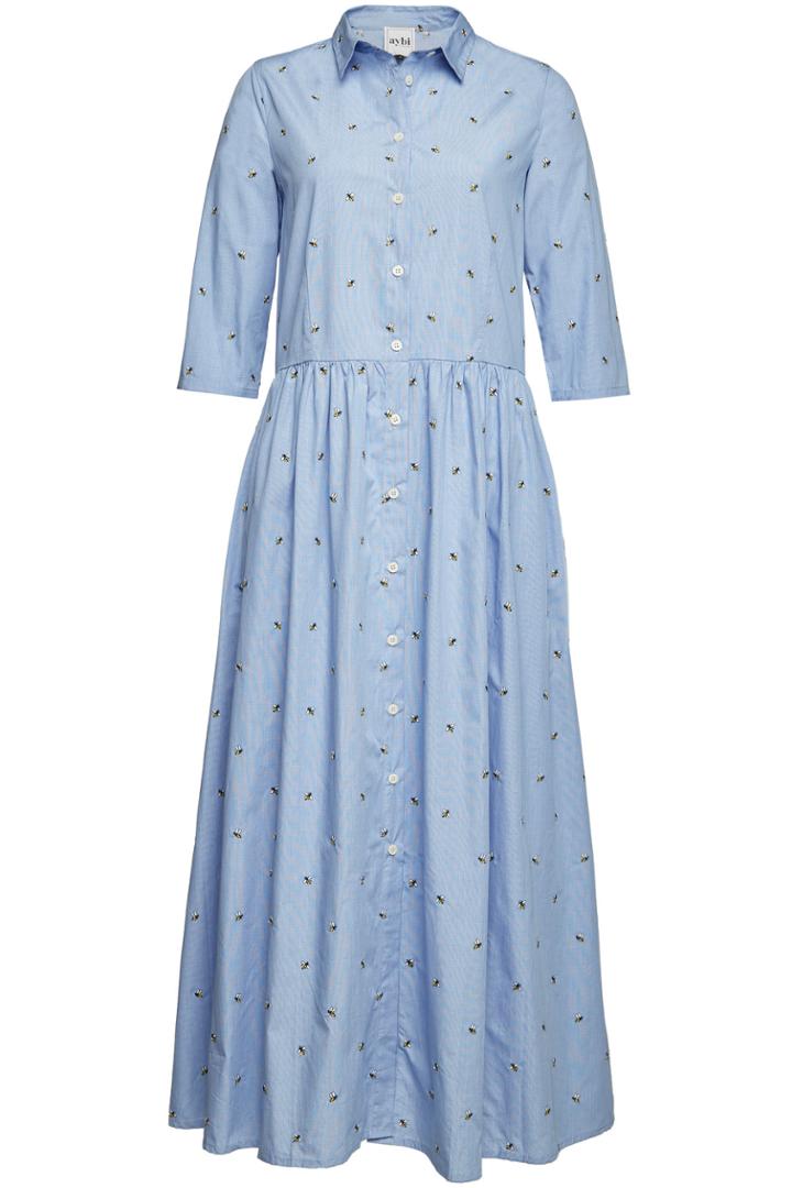 Aybi Aybi Danai Embroidered Cotton Maxi Dress