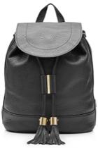 See By Chloé See By Chloé Leather Backpack With Chain Straps - Black