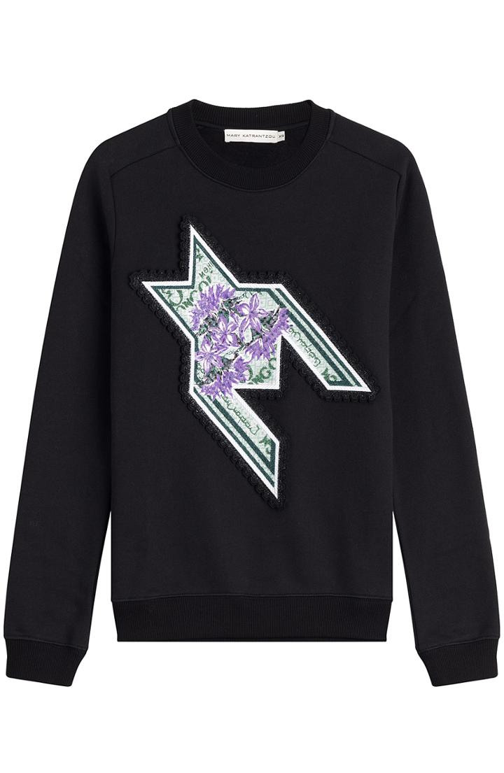 Mary Katrantzou Embroidered Sweatshirt With Sequins