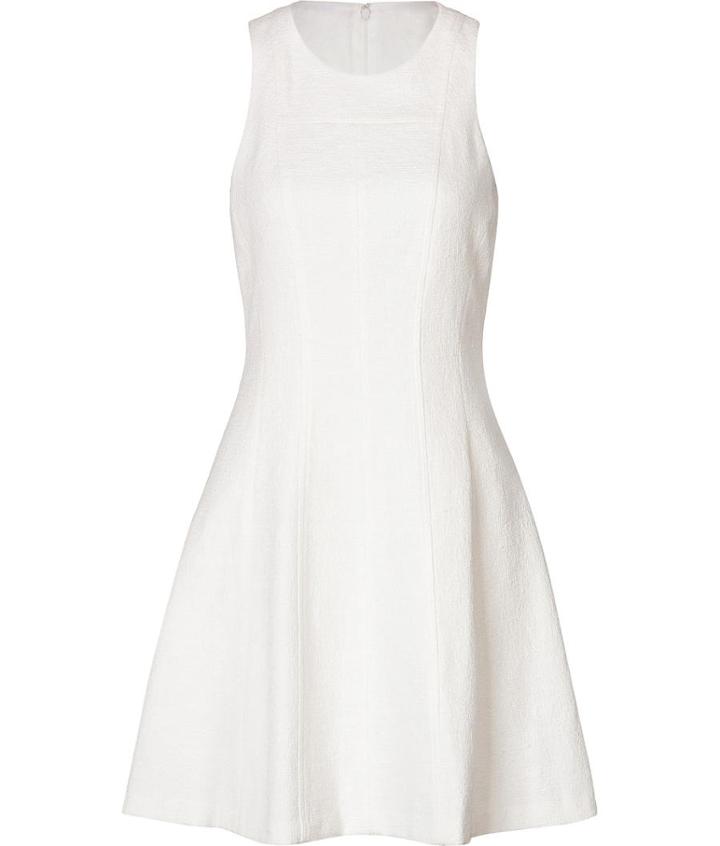 Theory Crepe Fit And Flare Dress