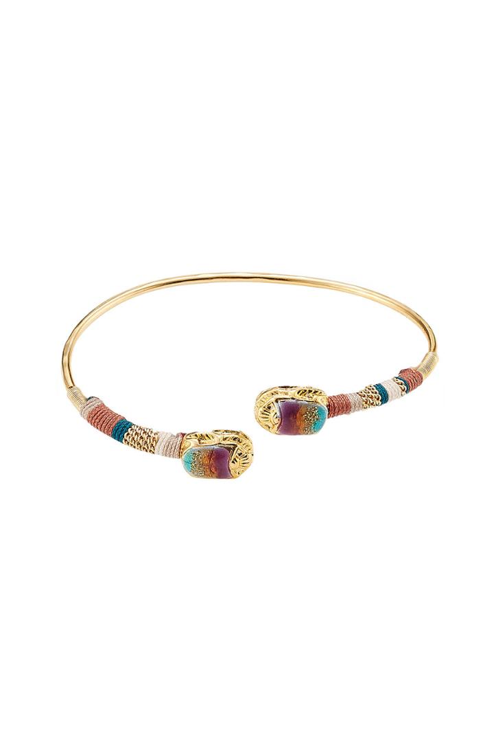 Gas Bijoux Gas Bijoux Duality Scaramouche Small 24kt Gold Plated Bracelet