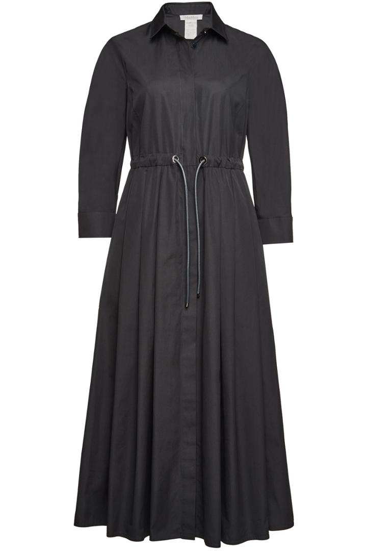 Max Mara Max Mara Terra Cotton Midi Dress With Drawstring Waist