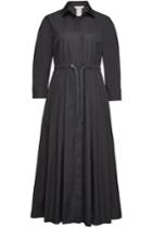 Max Mara Max Mara Terra Cotton Midi Dress With Drawstring Waist
