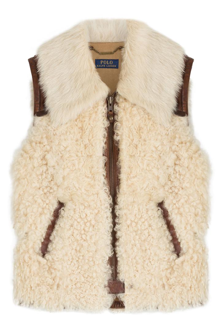 Ralph Lauren Polo Ralph Lauren Polo Lamb Leather And Shearling Vest