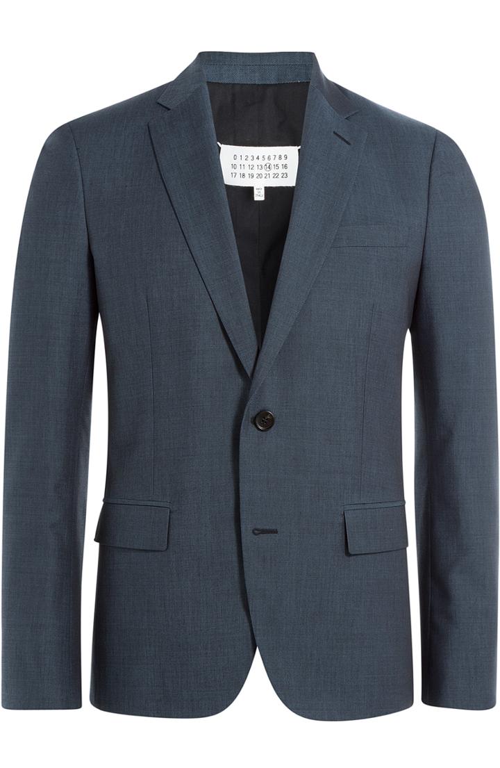 Maison Margiela Virgin Wool-cotton Blend Blazer