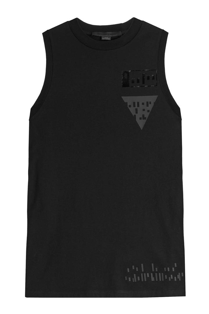 Alexander Wang Alexander Wang Printed Cotton Tank - Black