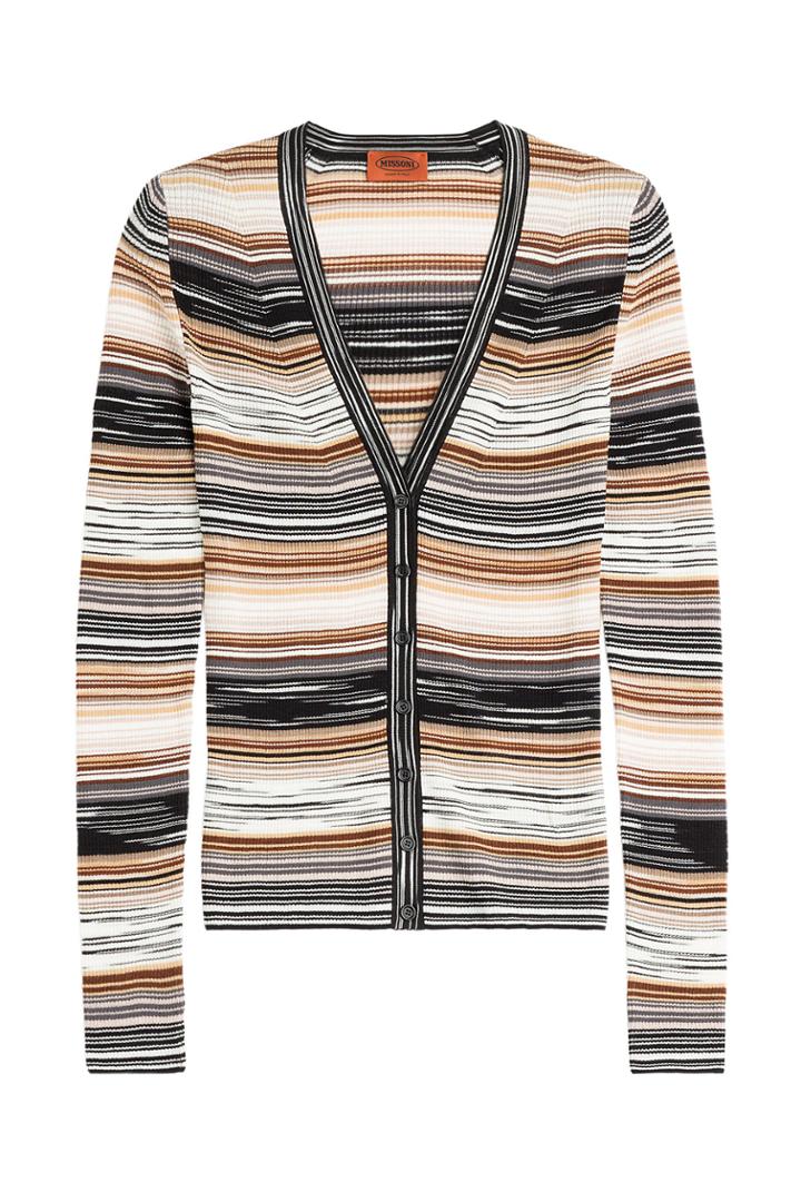 Missoni Missoni Knit Cardigan With Wool - Multicolor