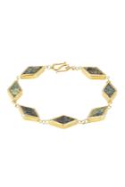 Pippa Small Pippa Small Gold Plated Silver Bracelet With Chrysocolla