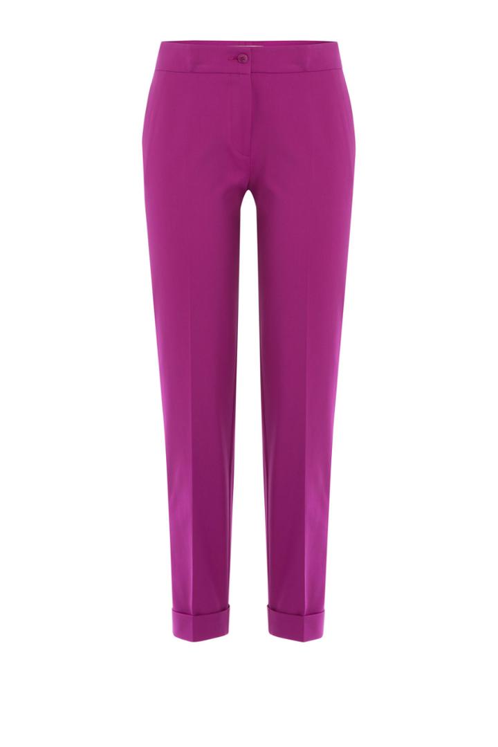 Etro Etro Cropped Cotton Blend Pants - Purple