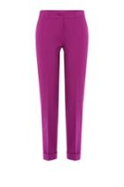 Etro Etro Cropped Cotton Blend Pants - Purple