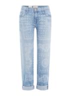 Current/elliott Current/elliott Printed Cropped Jeans - Blue