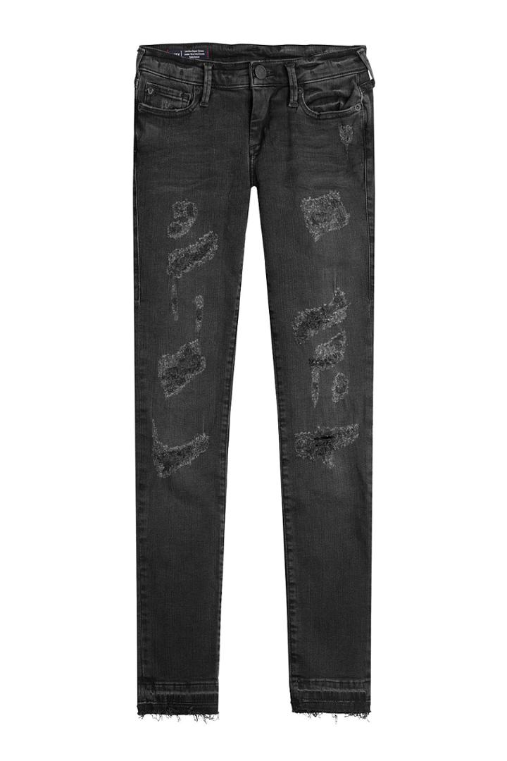 True Religion True Religion Distressed Skinny Jeans - Black