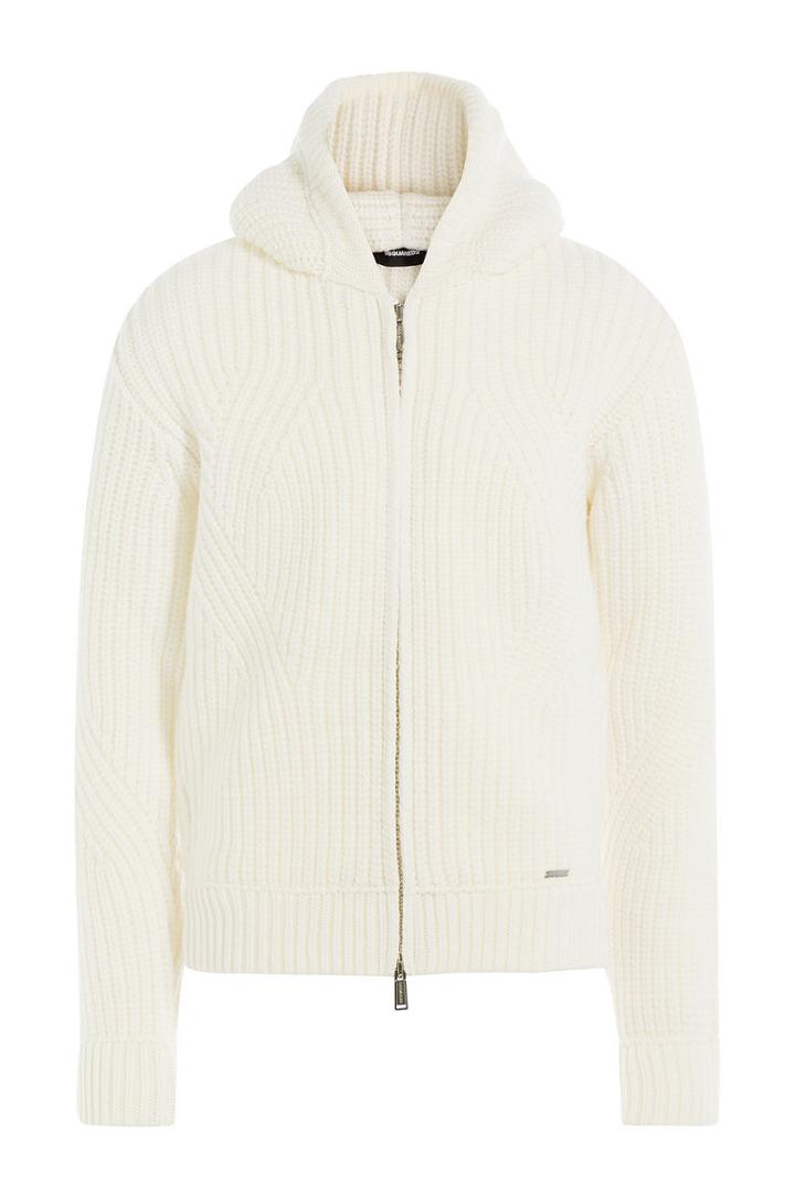 Dsquared2 Dsquared2 Zipped Wool Jacket With Hood