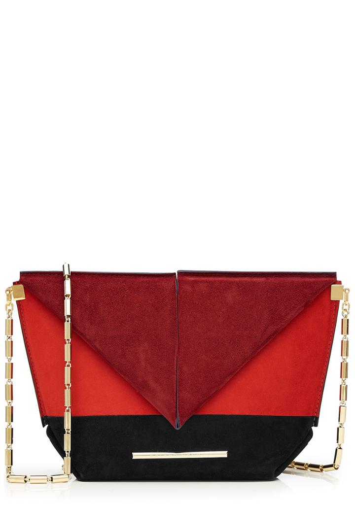 Roland Mouret Roland Mouret Suede Shoulder Bag - Multicolor