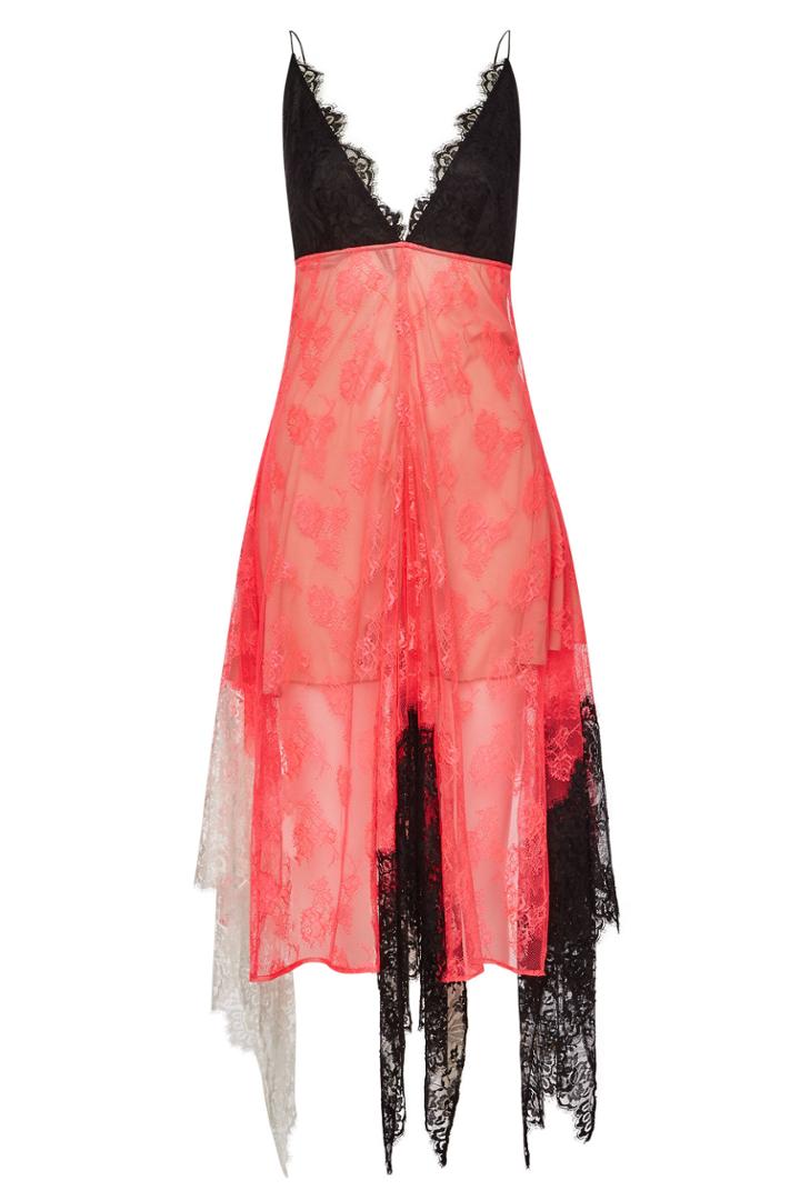 Christopher Kane Christopher Kane Neon Lace Cami Dress