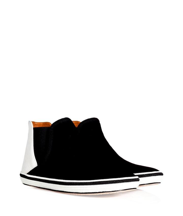 Marc Jacobs Leather Two-tone High-top Slip-ons