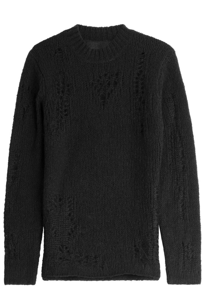 3.1 Phillip Lim 3.1 Phillip Lim Deconstructed Wool-mohair Pullover - Black