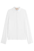 Michael Kors Collection Michael Kors Collection Silk-blend Blouse - White