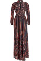 Lala Berlin Lala Berlin Printed Silk Maxi Dress