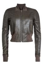 Rick Owens Rick Owens Leather Jacket With Jersey