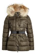 Moncler Moncler Clio Down Jacket With Fur-trimmed Hood