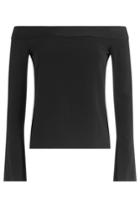 Roland Mouret Roland Mouret Off-the Shoulder Top With Ruffles - Black