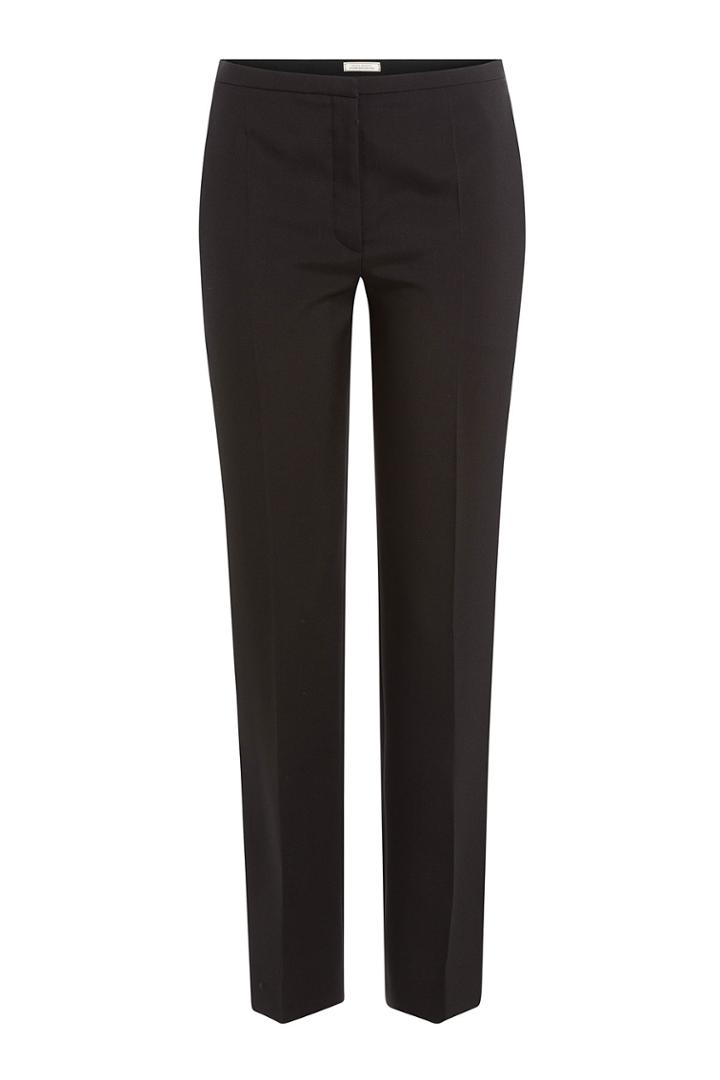 Nina Ricci Nina Ricci Straight Leg Wool Trousers - Black