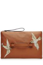 R.e.d. Valentino R.e.d. Valentino Leather And Sequin Clutch - None