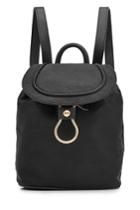 Diane Von Furstenberg Diane Von Furstenberg Satin Backpack With Leather
