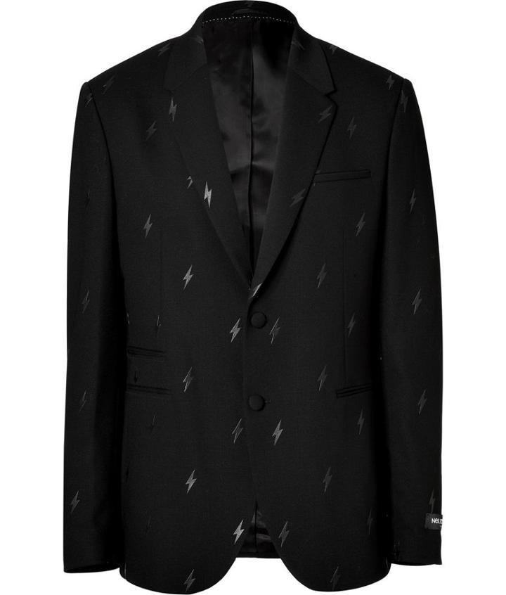 Neil Barrett Wool Jacquard Blazer