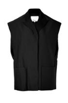 3.1 Phillip Lim 3.1 Phillip Lim Cotton Blend Oversized Vest - Black
