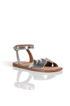 Marc By Marc Jacobs Marc By Marc Jacobs Embossed Leather/suede Sandals - White