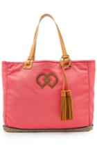 Dsquared2 Dsquared2 Cotton Tote With Leather - Rose