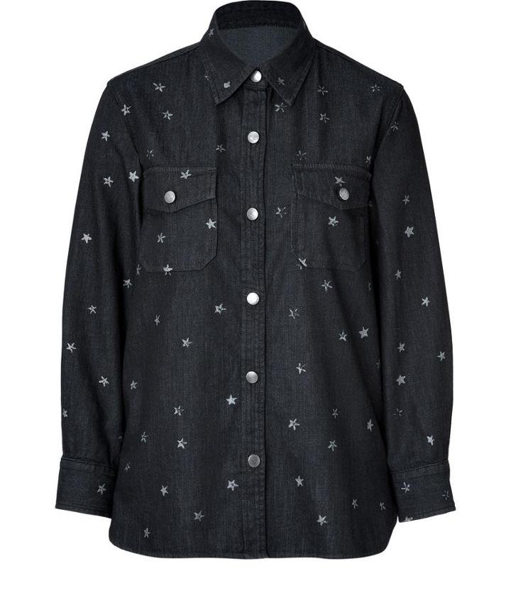 Current/elliott Cotton Star Print Shirt