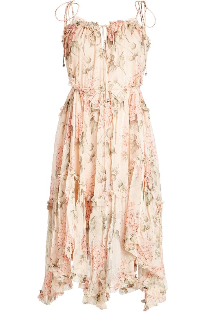 Zimmermann Zimmermann Printed Silk Chiffon Dress