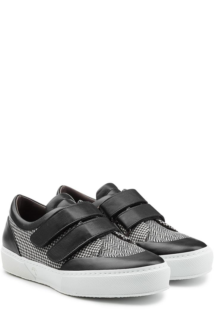Robert Clergerie Sneakers With Printed Fabric And Leather