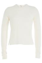 Paige Paige Alpaca Blend Pullover With Zipper - White